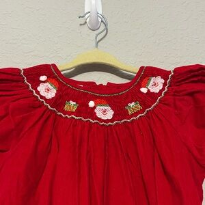 Festive Red Kids Casual Dress